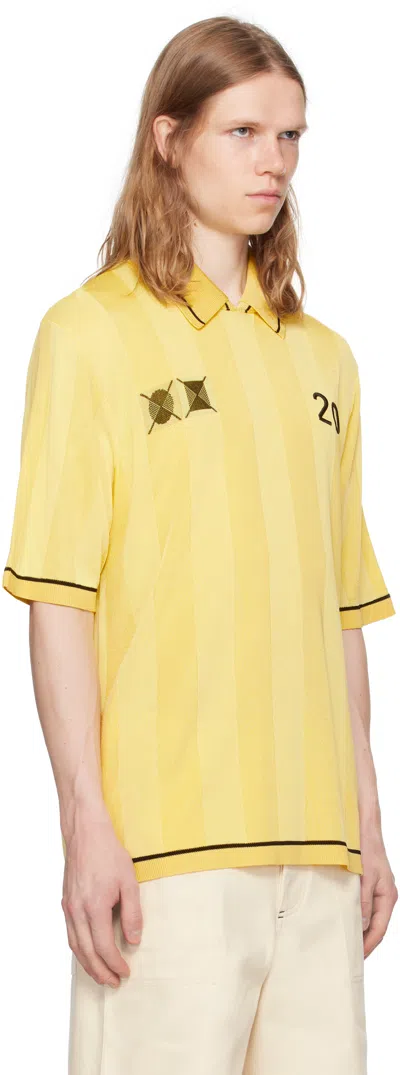Jacquemus Le Polo Liga T-shirt In Yellow