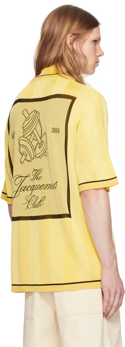 Jacquemus Le Polo Liga T-shirt In Yellow