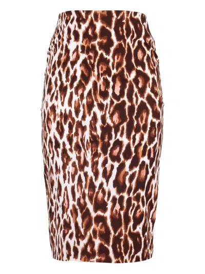 Samantha Sung Dior Leopard Chloe Skirt Long Skirt In Animal Print