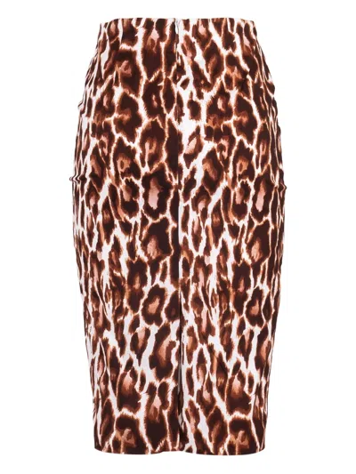 Samantha Sung Dior Leopard Chloe Skirt Long Skirt In Animal Print