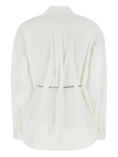 Alexander Wang White Poplin Shirt In White