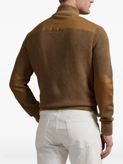 Polo Ralph Lauren Hybrid Panelled Jacket In Brown