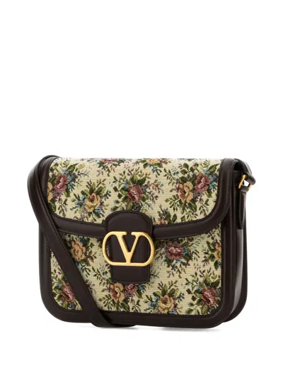 Valentino Borsa A Tracolla 9to5 In Jacquard Ricamato  Donna In White