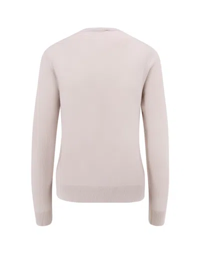 S Max Mara White Idoneo Jersey In Pink