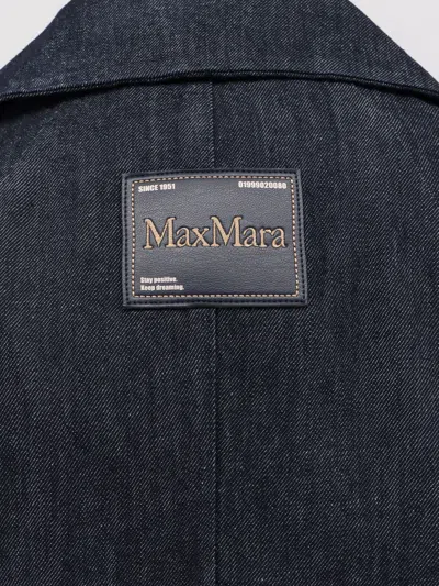 S Max Mara Greta Belted Denim Maxi Dress