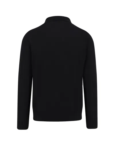 Kiton Ciro Buttoned Polo Shirt In Black