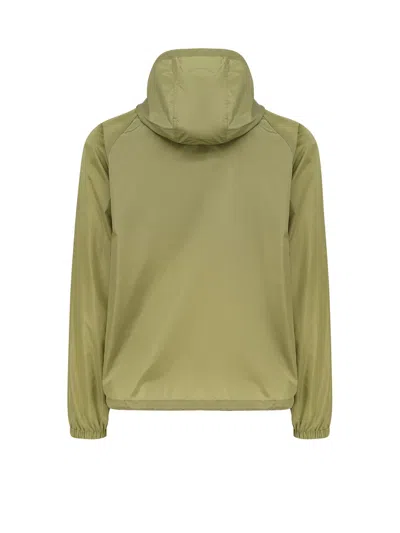 Burberry Men Nylon Jacket With Ekd Patch In Green