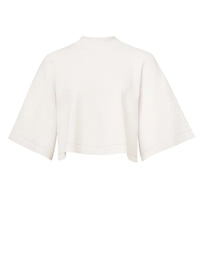 Alaïa Cropped Cotton And Wool-blend T-shirt