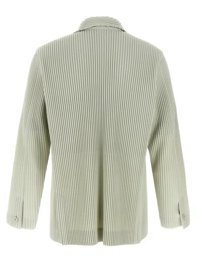 Issey Miyake Tailored Pleats 1 Blazer Green In Multi