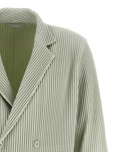 Issey Miyake Tailored Pleats 1 Blazer Green In Multi