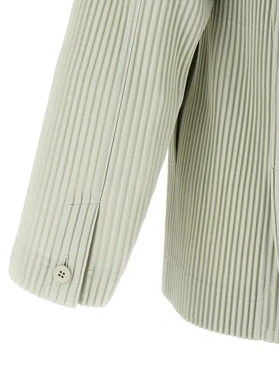 Issey Miyake Tailored Pleats 1 Blazer Green In Multi