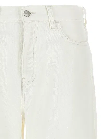 Carhartt Logo-patch Cotton Jeans In White