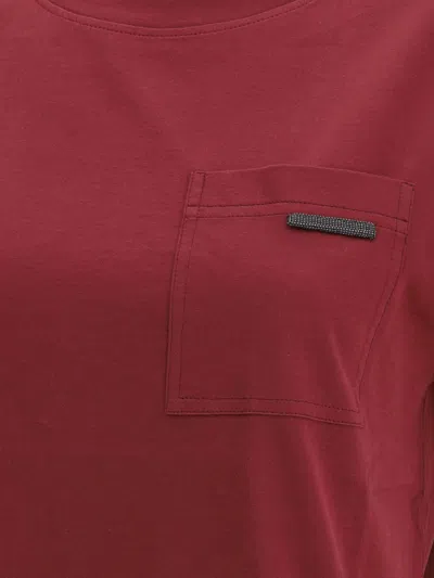 Brunello Cucinelli Cotton T-shirt Embellished Shiny Jewels