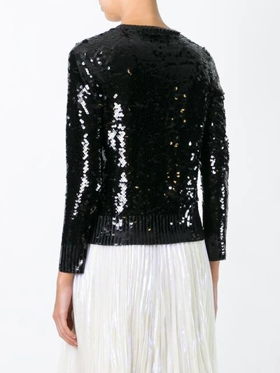 Shop Aviu Aviù Sequin Embellished Jumper - Black