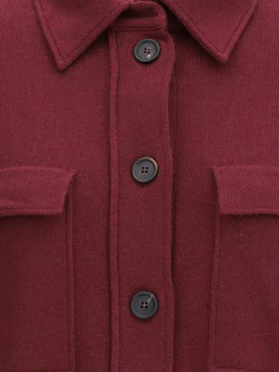 Brunello Cucinelli Wraparound Wool Cashmere Cardigan With Patch Pockets