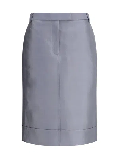 Thom Browne Midi Skirt In Gray