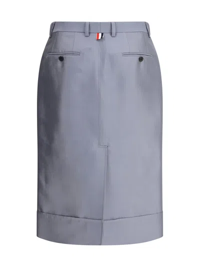 Thom Browne Midi Skirt In Gray