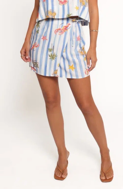 Petal And Pup Petal & Pup Siena Wrap Miniskirt In Blue