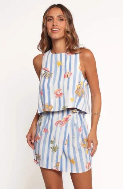 Petal And Pup Petal & Pup Siena Wrap Miniskirt In Blue