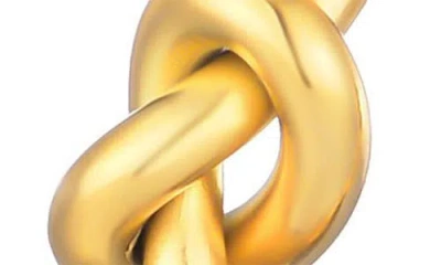 Adornia 14k Plated Knot Hoop Earrings No Color No In Gold