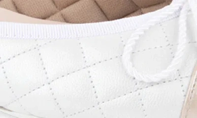 Paul Mayer Cap Toe Quilted Ballet Flat