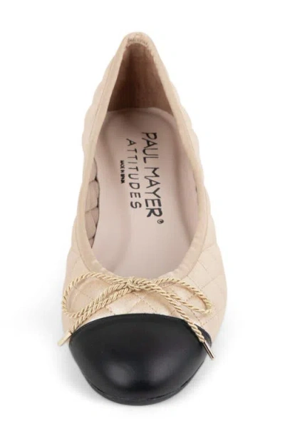 Paul Mayer Best Cap Toe Quilted Ballet Flat