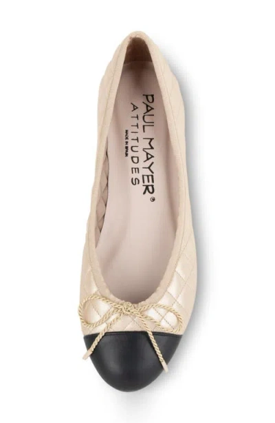 Paul Mayer Best Cap Toe Quilted Ballet Flat