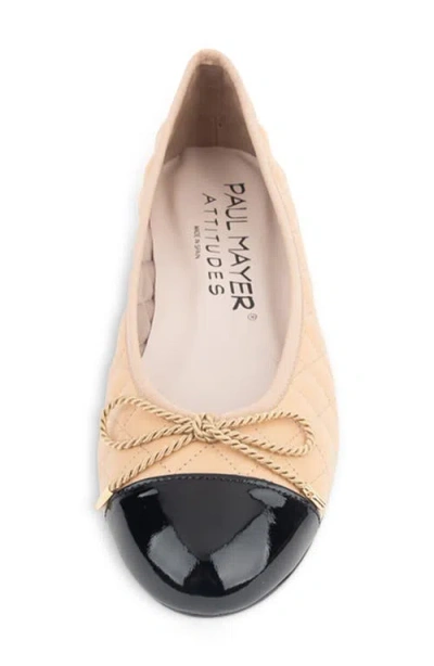 Paul Mayer Best Cap Toe Quilted Ballet Flat