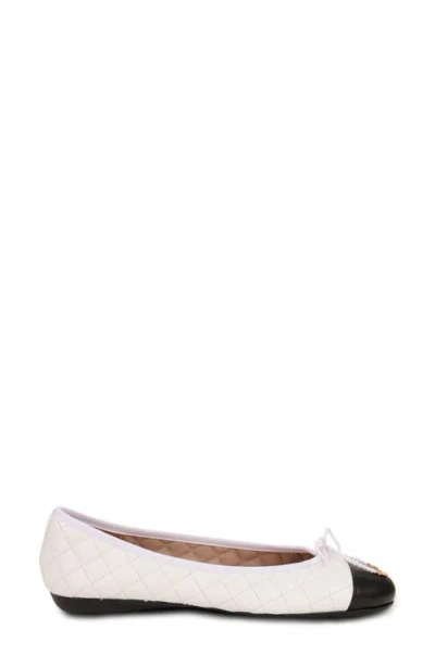 Paul Mayer Cap Toe Quilted Ballet Flat