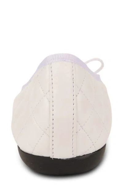 Paul Mayer Cap Toe Quilted Ballet Flat