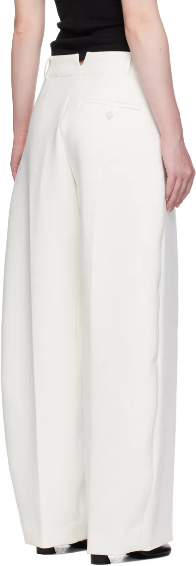 Jacquemus Ovalo Trousers In White