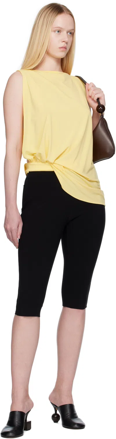 Jacquemus Le Haute Peplo Top In Yellow