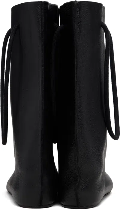 Abra Black Shopping Ballerina Boots In Black