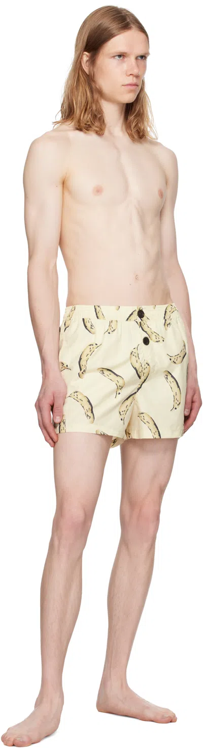 Jacquemus Le Maillot Puntini Beachwear Yellow In White