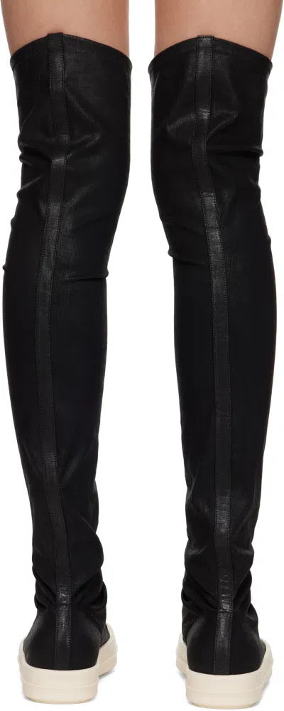 Rick Owens Drkshdw Drkshdw By Rick Owens Woman Boot Black Size 8 Textile Fibers In Black