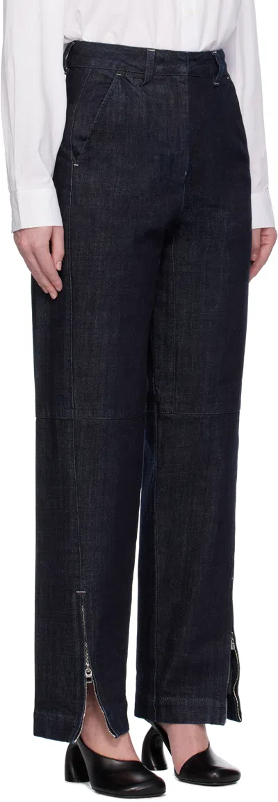 Jacquemus Women's Le Cargo De-nîmes Jean In Navy