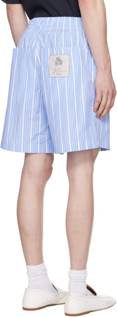 Jacquemus Men's Le Short Aloe In Blue