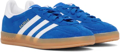 Adidas Originals Blue Gazelle Indoor Sneakers In Multi