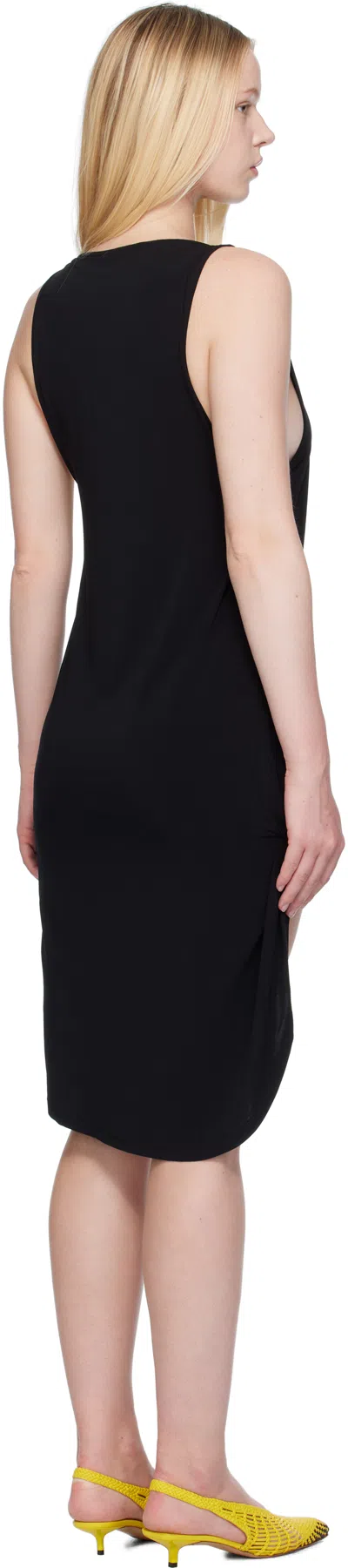 Jacquemus Le Haut Peplo Draped Satin Top In Black