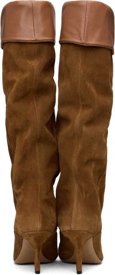 Paris Texas Reverse 85 Suede Ankle Boots In Brown