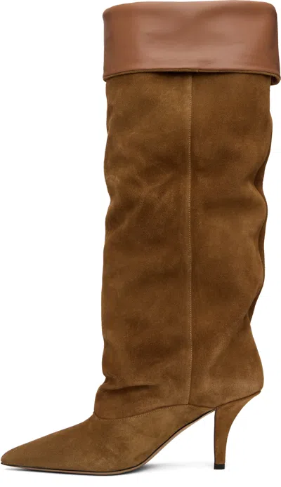 Paris Texas Reverse 85 Suede Ankle Boots In Brown