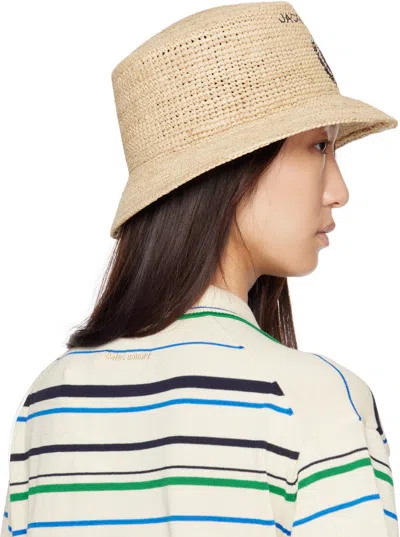 Jacquemus Le Bob Pesco Bucket Hat In Neutral