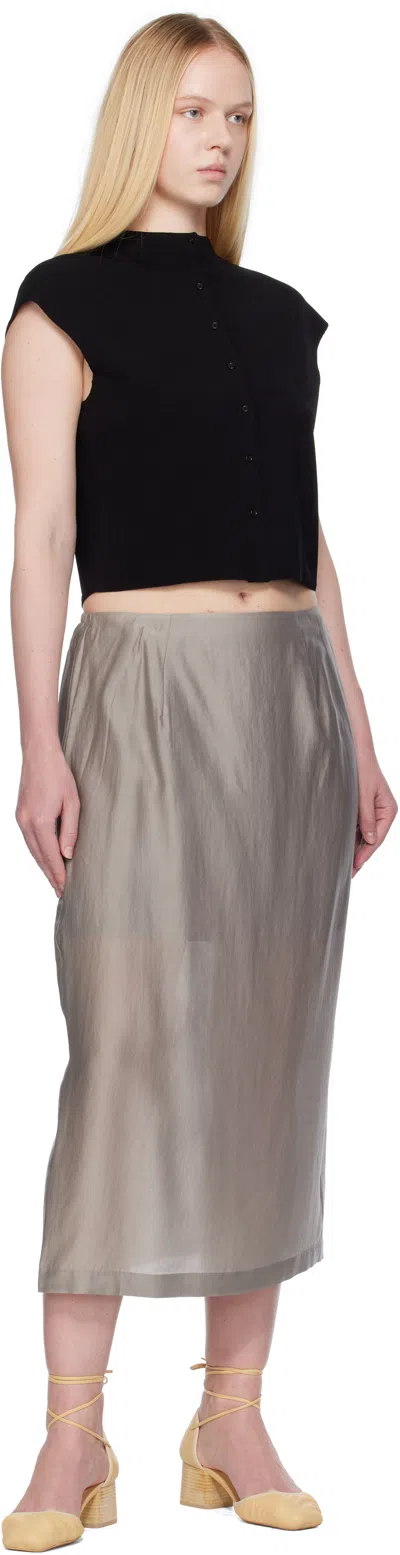 Amomento Black Wholegarment Cap Sleeve Cardigan Vest