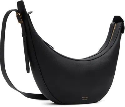 Khaite Augustina Small Leather Crossbody Bag In Black