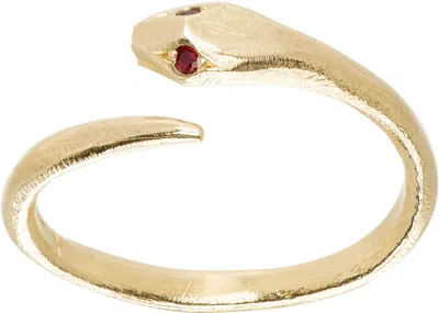 Seb Brown Serpent Ring In Gold