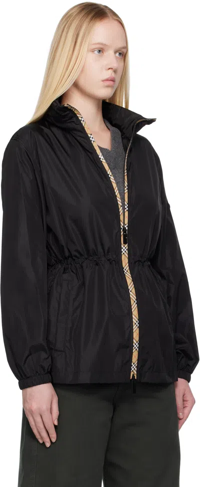Burberry Women's Logo Patch Jacket In Black