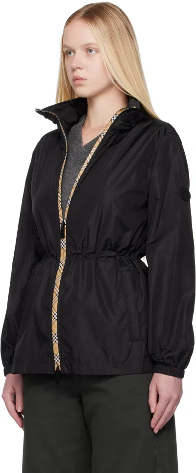 Burberry Women's Logo Patch Jacket In Black