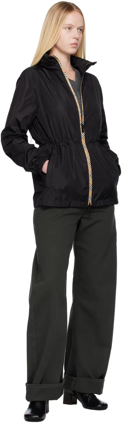 Burberry Women's Logo Patch Jacket In Black