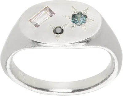 Seb Brown Oval Neapolitan Ring In Metallic