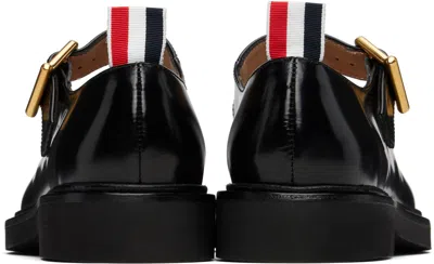 Thom Browne Black Soft Spazzolato Stud Thom John Loafers In Black